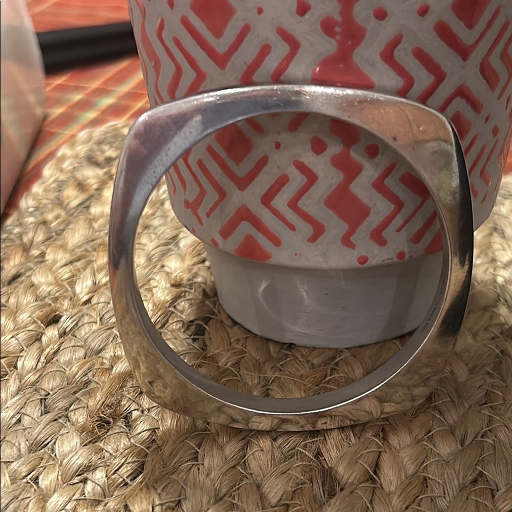 Chic Silver Square Bangle - image 6